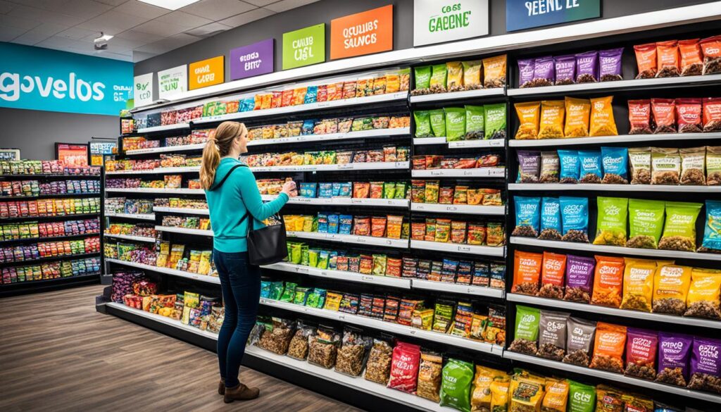 Gluten-free vegan snacks at convenience stores